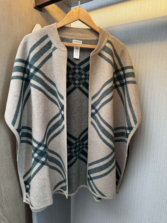 Double-sided wool and cashmere blended cape coat clothes，free size,CL60-49-52