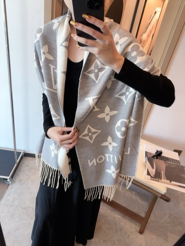 Cashmere cotton scarf for men women, size 45x186cm, no box. SF25-267-270