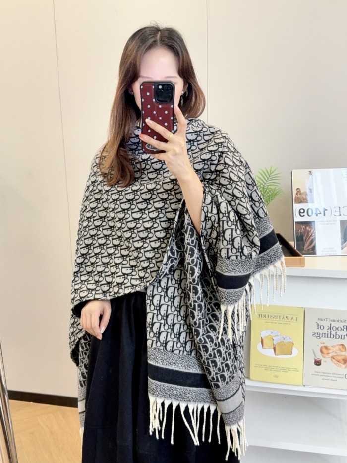 Double-sided wool and cashmere blended cape coat clothes，free size,CL60-58