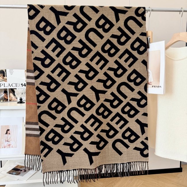 Cashmere cotton scarf for men women, size 65x200cm, no box. SF25-279
