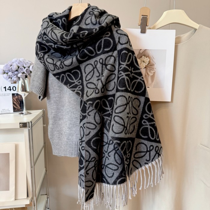 Cashmere cotton scarf for men women, size 65x180cm, no box. SF25-245-250