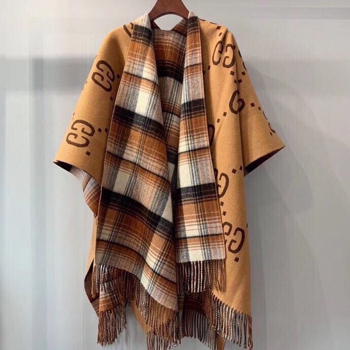 Double-sided wool and cashmere blended cape coat clothes，free size,CL60-55