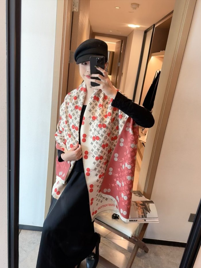 Cashmere cotton scarf for men women, size 65x180cm, no box. SF25-271-278