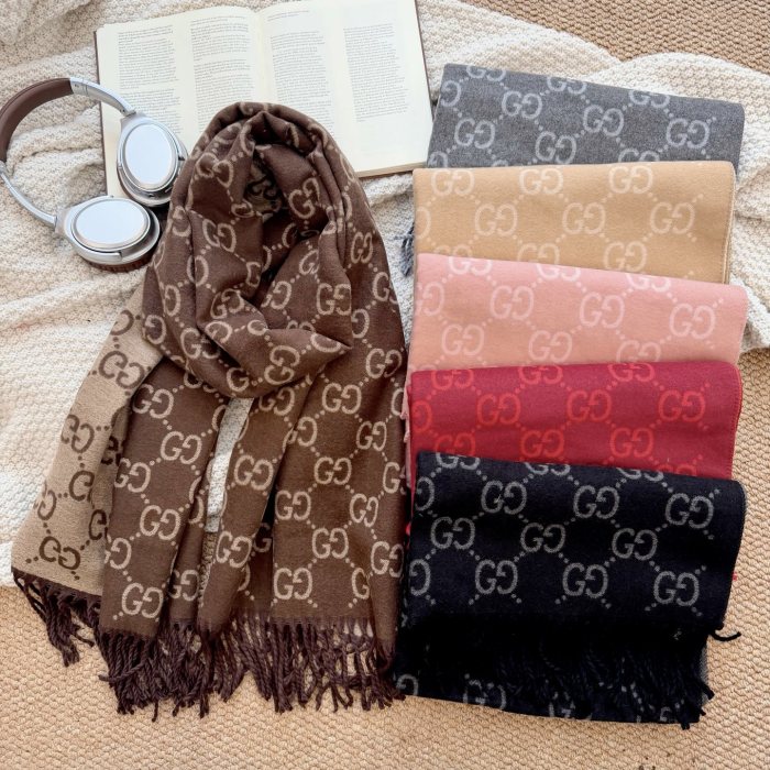 Cashmere cotton scarf for men women, size 65x180cm, no box. SF25-257-262