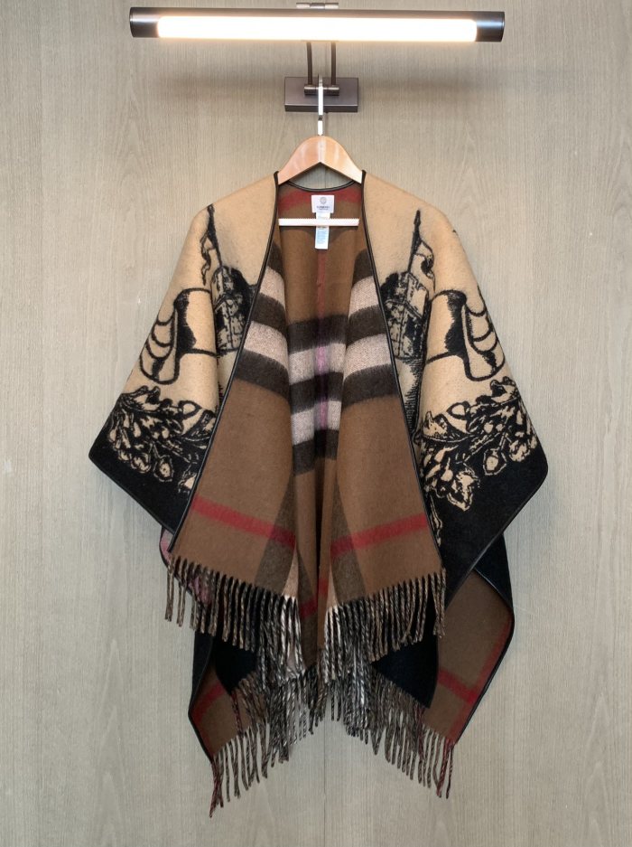 Double-sided wool and cashmere blended cape coat clothes，free size,CL60-47