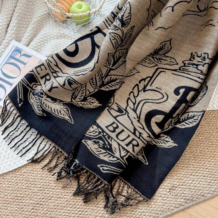 Cashmere cotton scarf for men women, size 65x200cm, no box. SF25-280