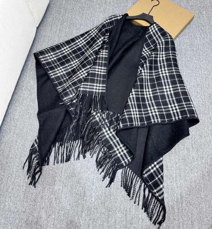 Double-sided wool and cashmere blended cape coat clothes，free size,CL60-45
