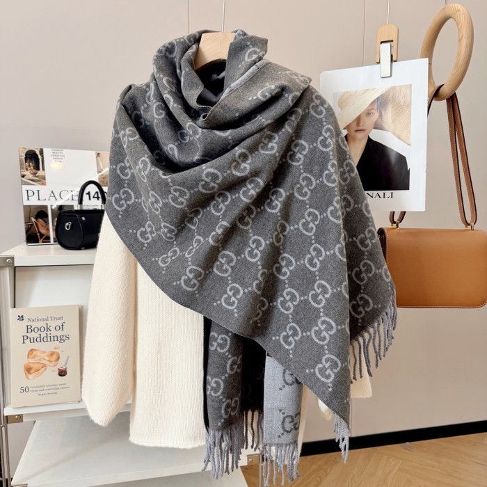 Cashmere cotton scarf for men women, size 65x180cm, no box. SF25-257-262