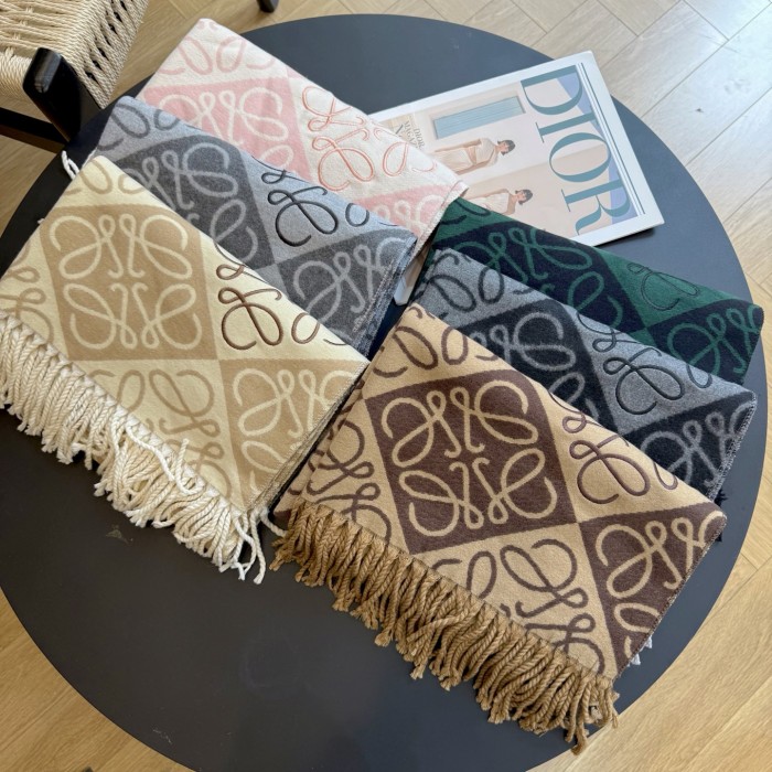 Cashmere cotton scarf for men women, size 65x180cm, no box. SF25-245-250