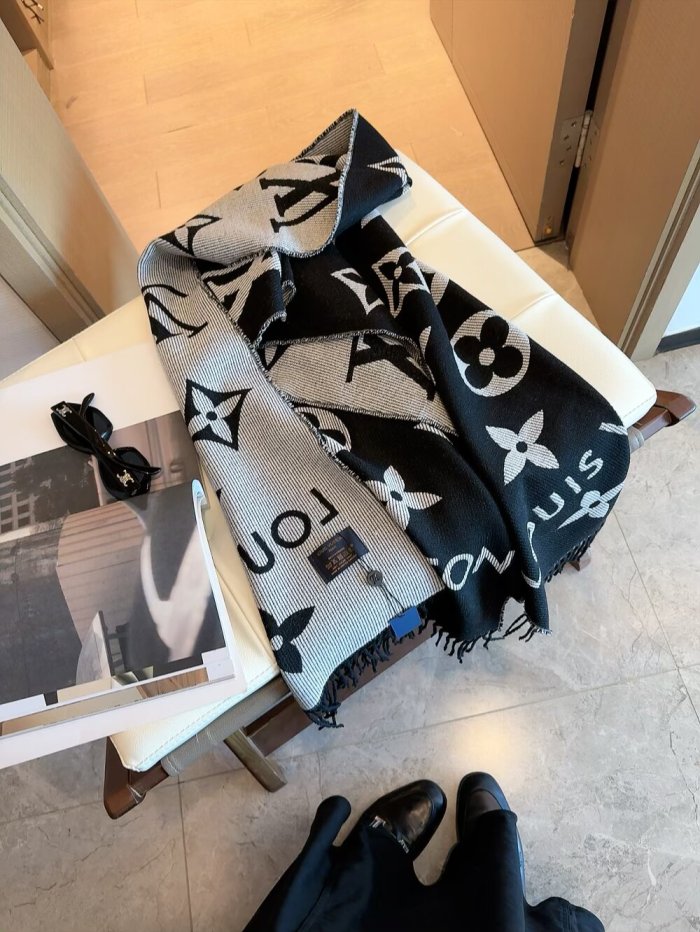 Cashmere cotton scarf for men women, size 45x186cm, no box. SF25-267-270