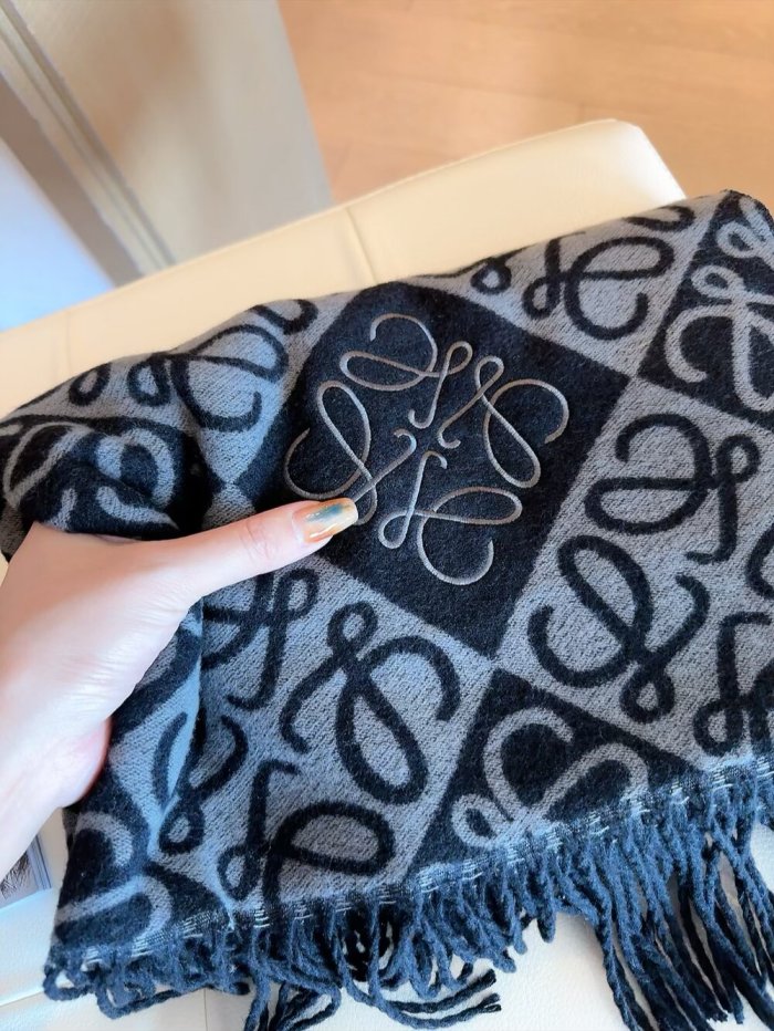 Cashmere cotton scarf for men women, size 205x60cm, no box. SF25-240-244