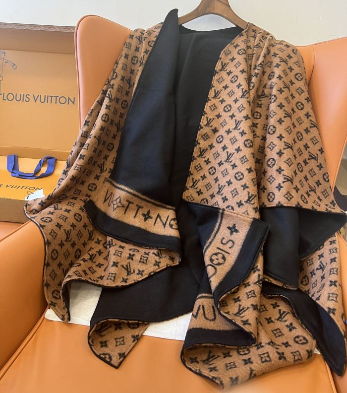 Double-sided wool and cashmere blended cape coat clothes，free size,CL60-56