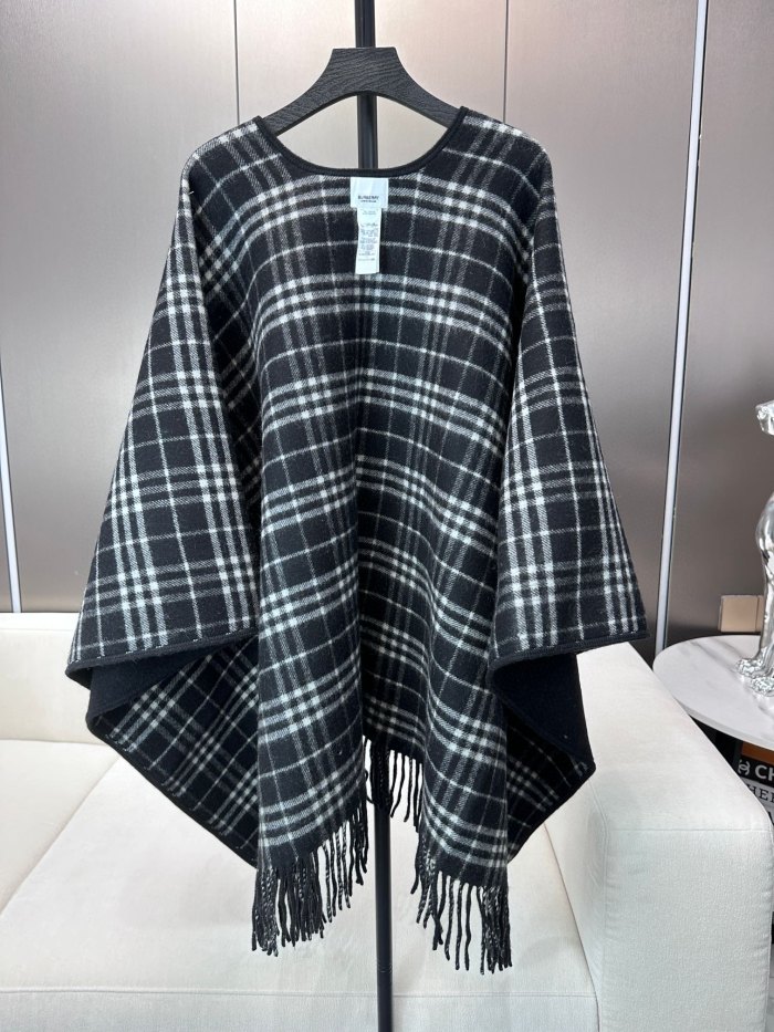 Double-sided wool and cashmere blended cape coat clothes，free size,CL60-45