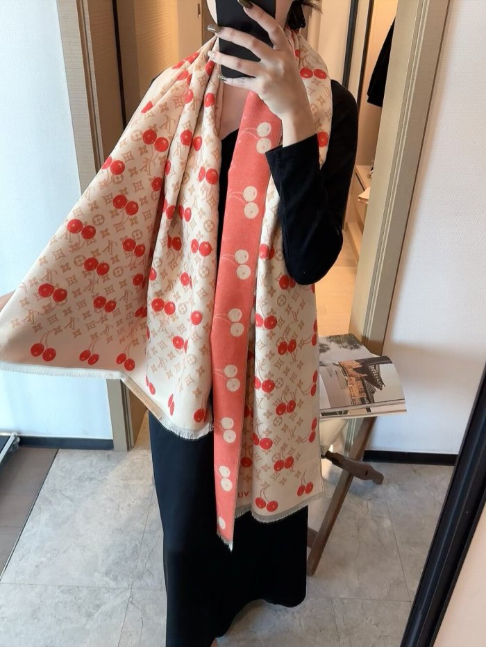 Cashmere cotton scarf for men women, size 65x180cm, no box. SF25-271-278