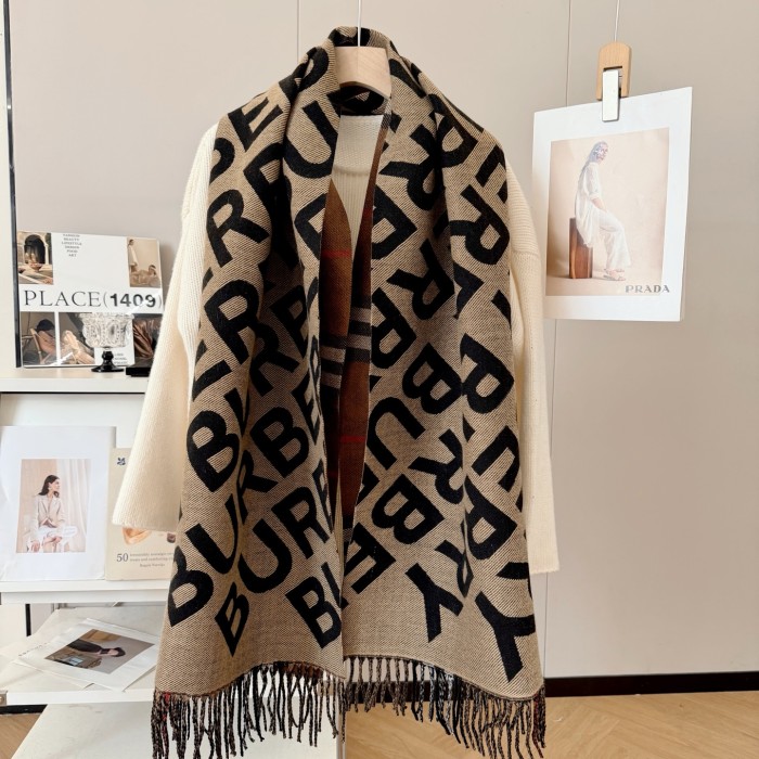 Cashmere cotton scarf for men women, size 65x200cm, no box. SF25-279