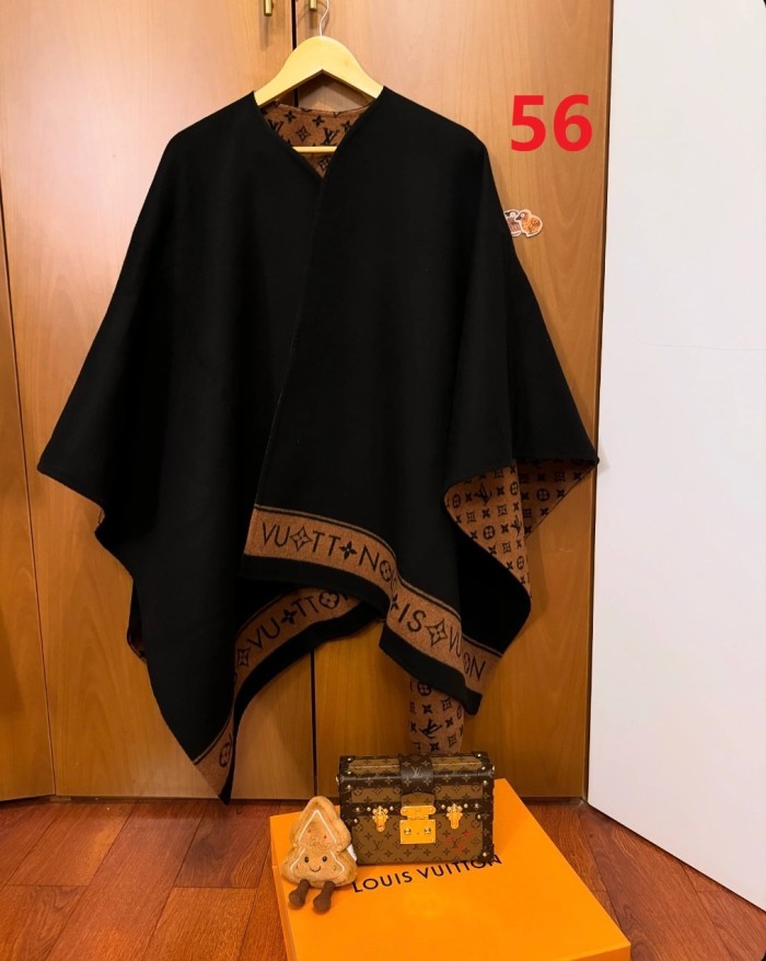 Double-sided wool and cashmere blended cape coat clothes，free size,CL60-56