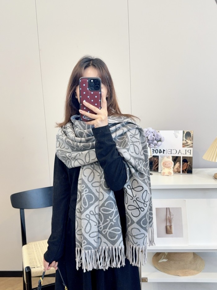 Cashmere cotton scarf for men women, size 65x180cm, no box. SF25-245-250