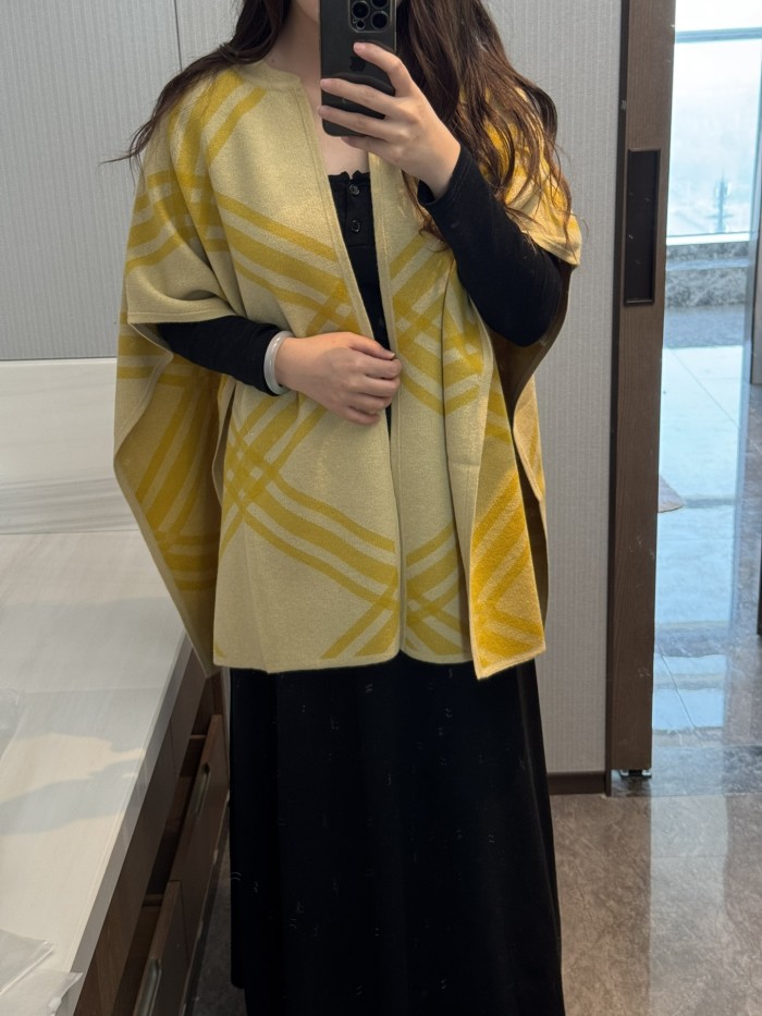 Double-sided wool and cashmere blended cape coat clothes，free size,CL60-49-52