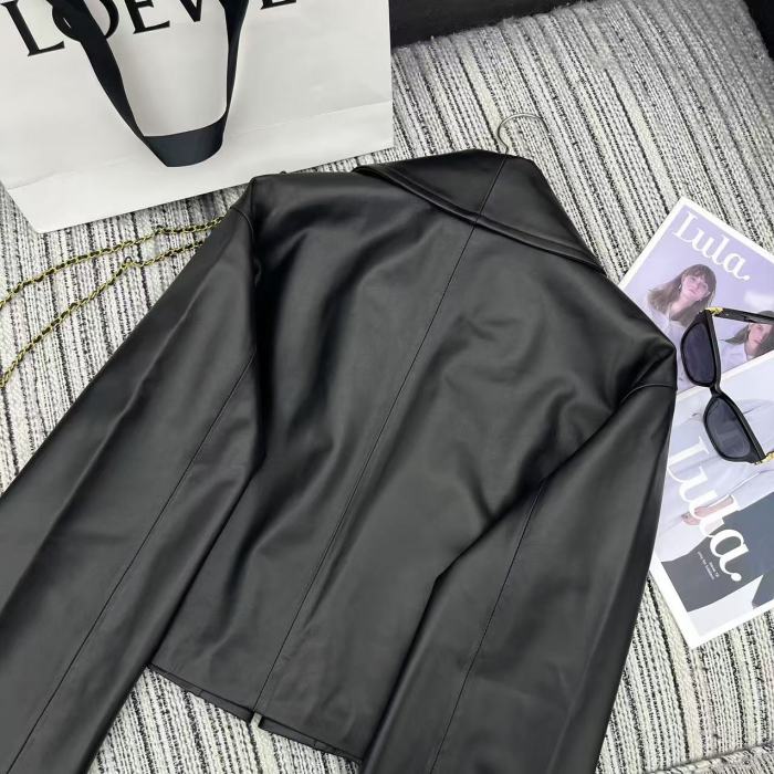 Women's winter leather jacket coat , CL78-26