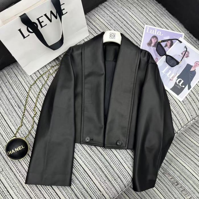 Women's winter leather jacket coat , CL78-26