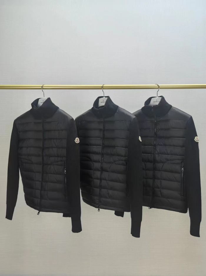 Men's thin knitted stand-up collar  down jacket coat clothes, CL110-73