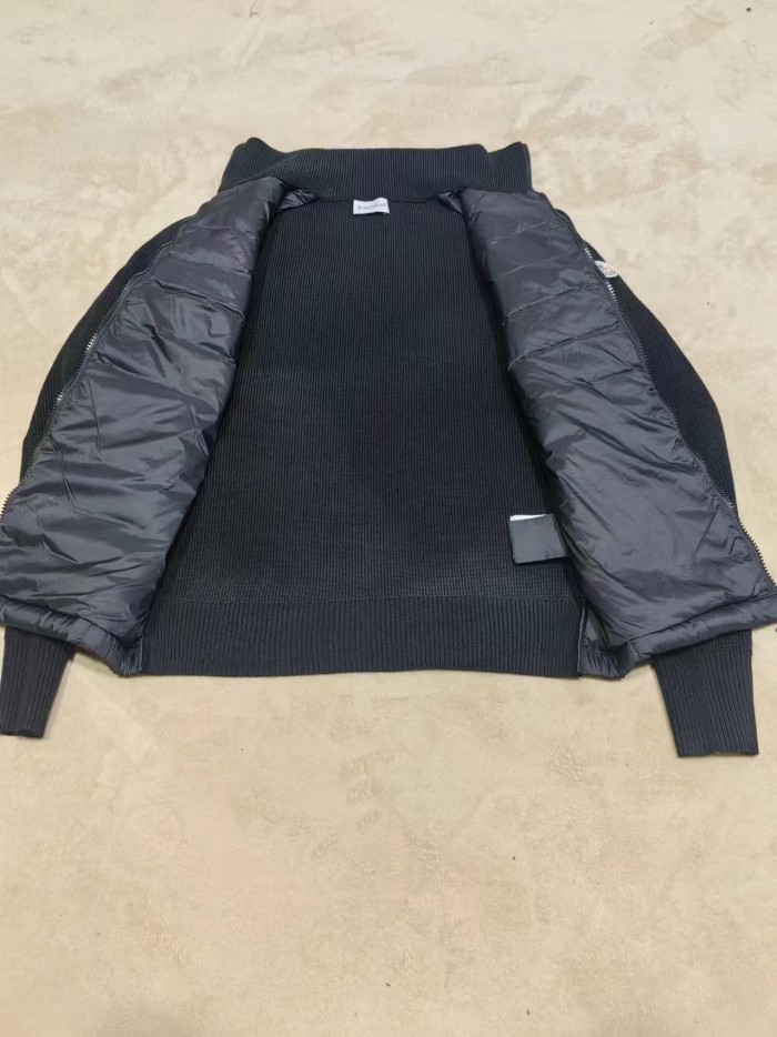 Men's thin knitted stand-up collar  down jacket coat clothes, CL110-73