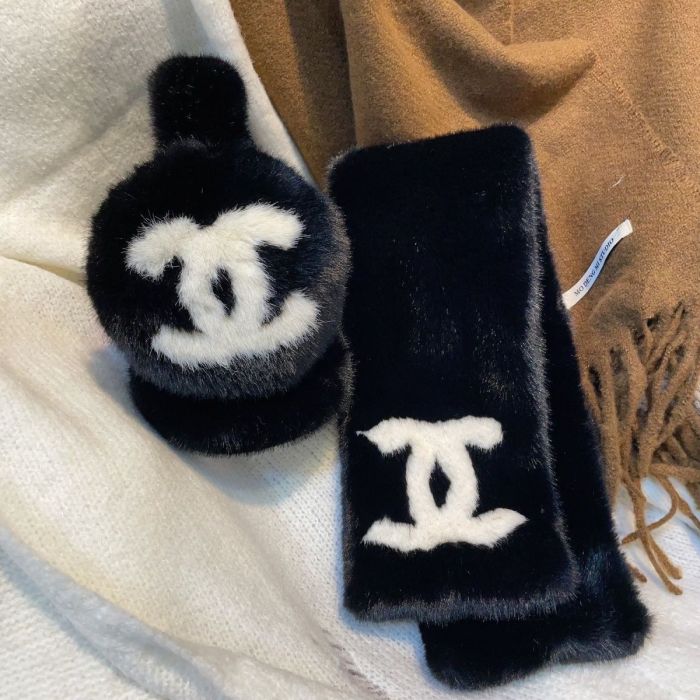 Imitation mink wool warm muffs, scarves,no box. SF35-7-20