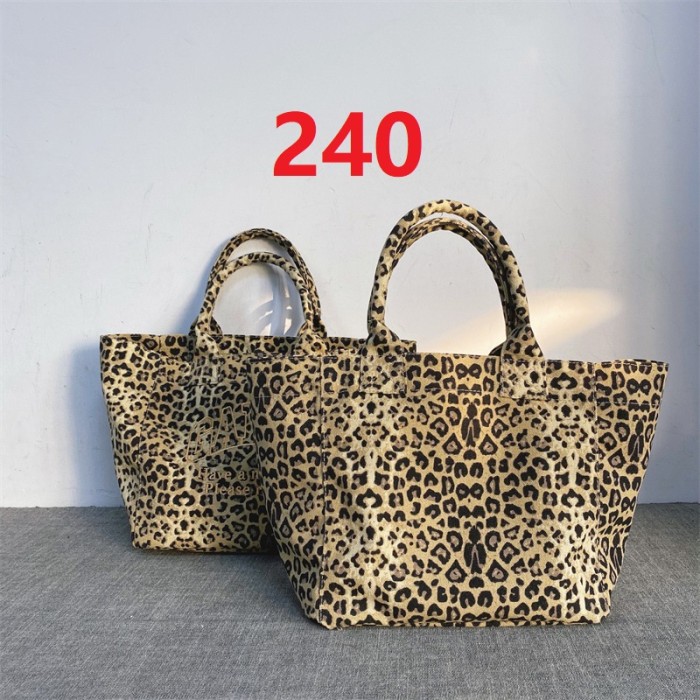 Leopard print embroidery canvas TOTE bag  , size 69*34*20cm or 40*23*23cm ,no box,  B35-240