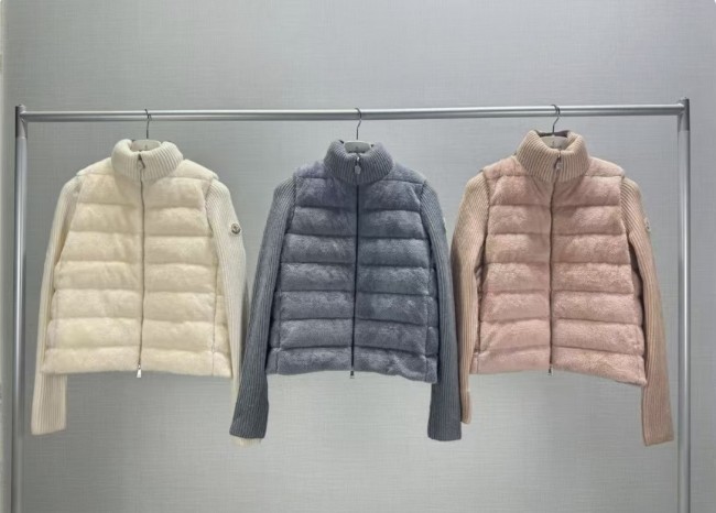 Women's thin knitted stand-up collar down jacket coat clothes, CL110-74-76
