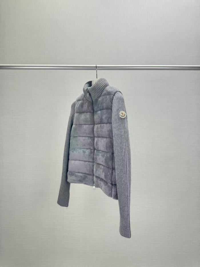 Women's thin knitted stand-up collar  down jacket coat clothes, CL110-74-76