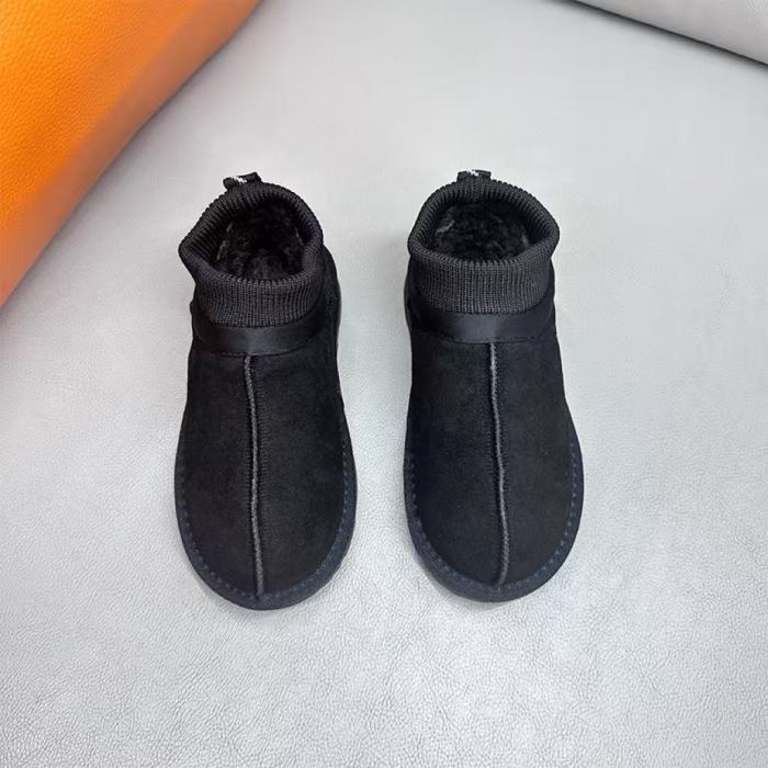 Kids flat snow boots shoes, wih box, size 28-37, SS60-621-623