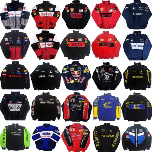 Racing apparel, riding suit, embroidered jacket, motorcycle cotton coat,size S,M,L,XL,XXL. CL60-60-100