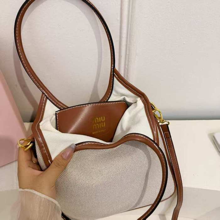 Canvas PU leather bag ,AA quality,no box,  B25-127