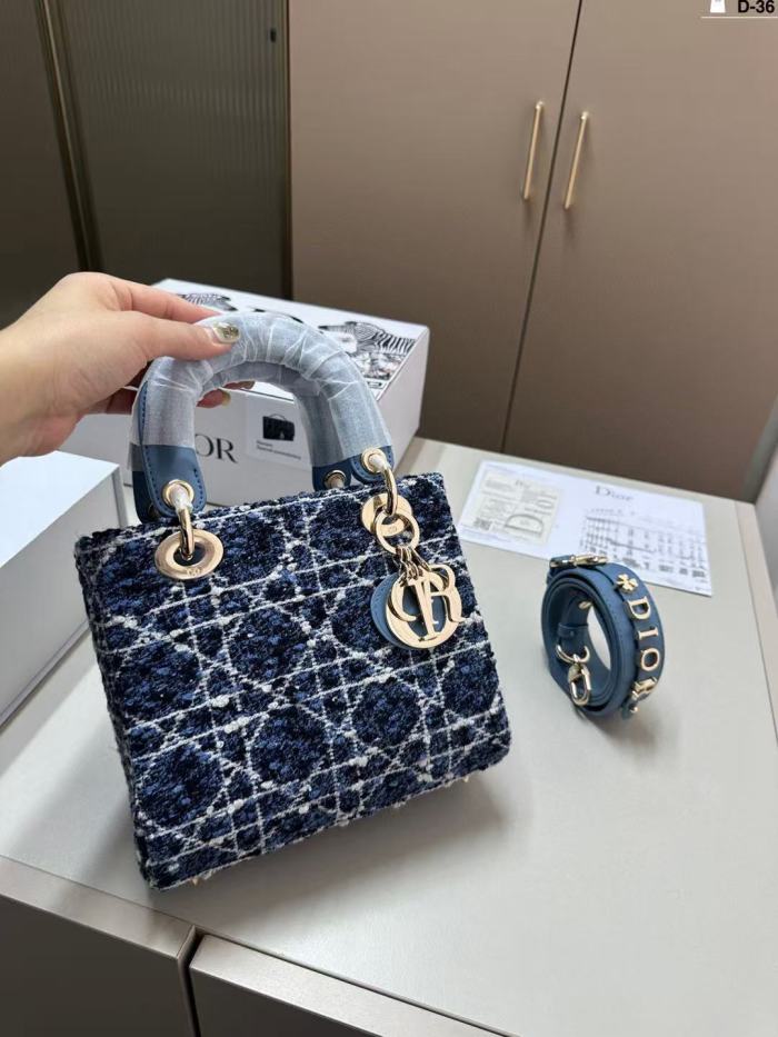 Canvas split leather bag ,4A ,size 20x18cm,no box, with dust bag, B88-386-388