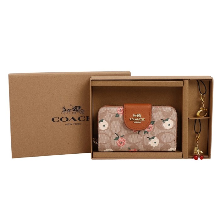 PU leather wallet and keychain set,AA quality, size 15*3cm,with box,  B25-128-144