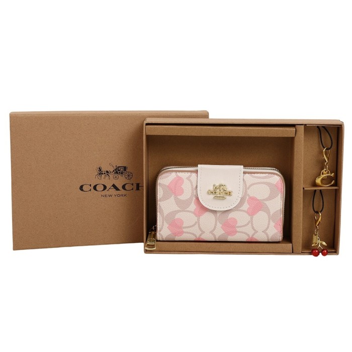 PU leather wallet and keychain set,AA quality, size 15*3cm,with box,  B25-128-144