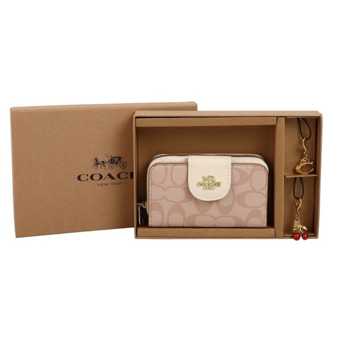 PU leather wallet and keychain set,AA quality, size 15*3cm,with box,  B25-128-144