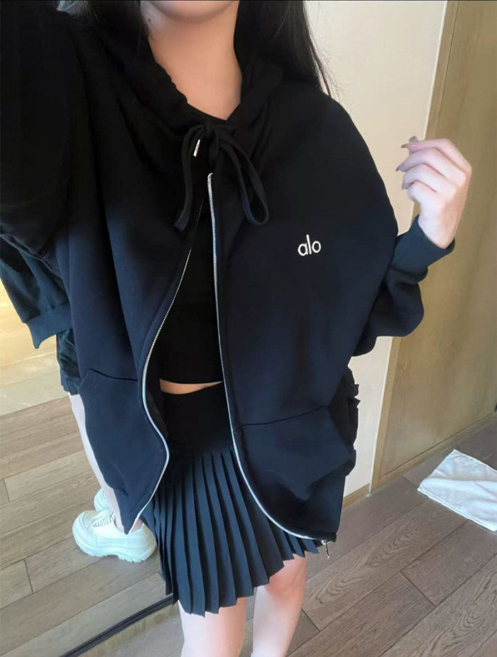 Women men hooded sweatshirt jacket,CL35-12