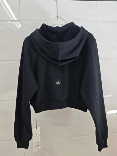 Women hooded sweatshirt jacket,CL35-13