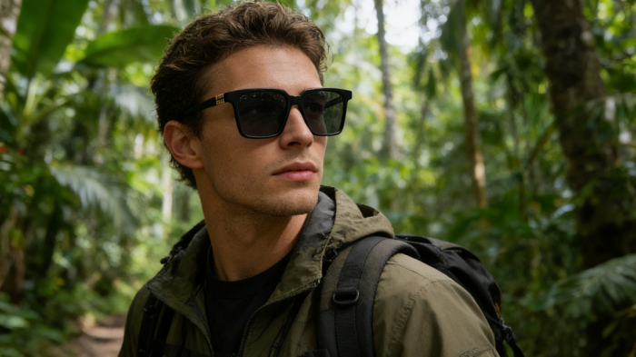 Blue light blocking sunglasses with the box and case ,G25-3067-3074