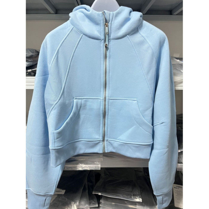 Women's Zipper-attached loose-fitting hooded sweatshirt Gym top Yoga clothes,S-3XL,CL60-101-120