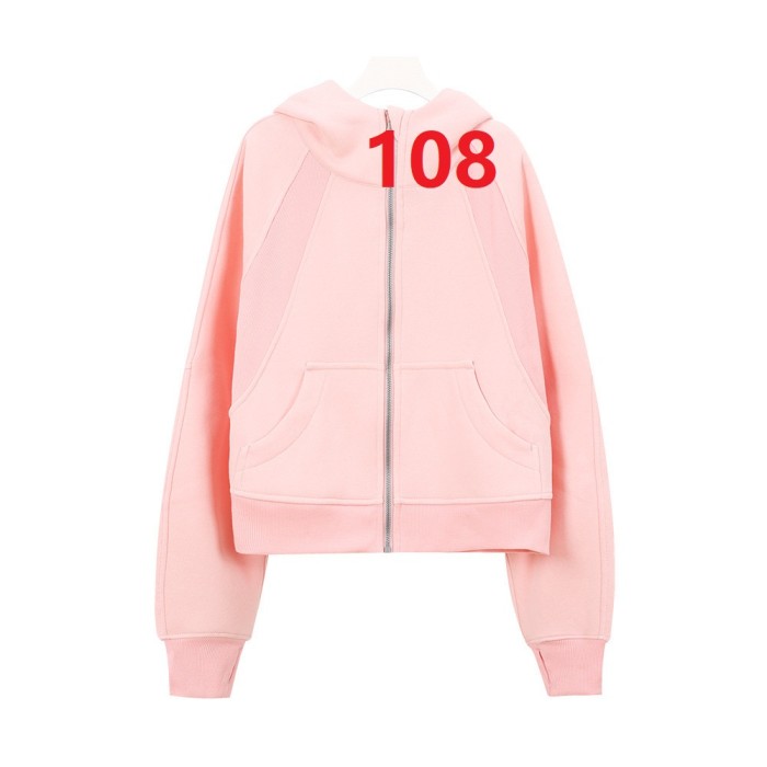 Women's Zipper-attached loose-fitting hooded sweatshirt Gym top Yoga clothes,S-3XL,CL60-101-120