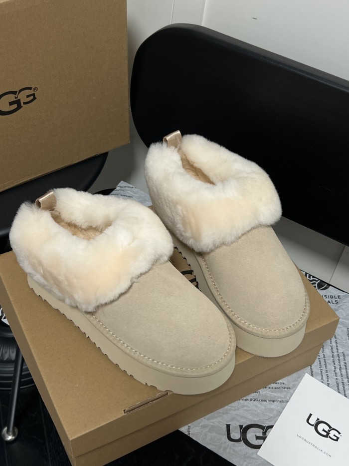 Women fur shoes, size 35-40,  with box, SS60-627-1