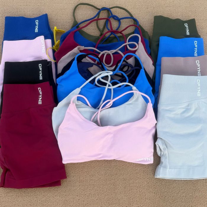 Bra + short pants yoga sports suit  clothes， CL35-104-110