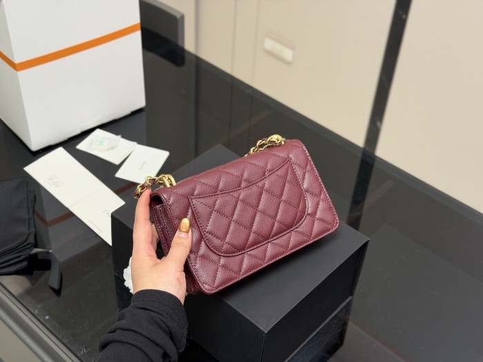 Split leather bag ,4A ,size 19x12cm,no box,  B75-460
