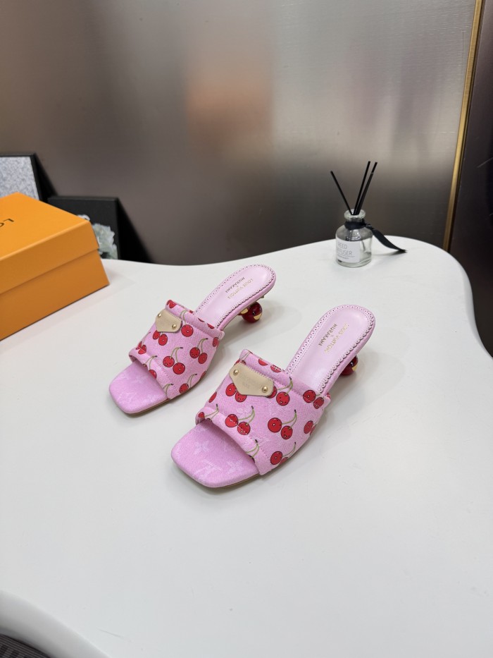 Women's high heel slippers shoes, size 35-42, SS60-3757