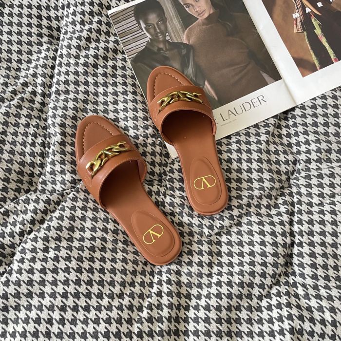 Women's flat slippers shoes, size 34-41, SS50-1812