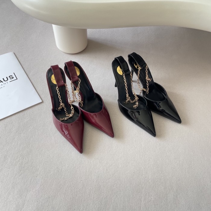 Women's heel shoes, heel 6cm/8cm/10cm,size 34-41, SS60-3845-3846