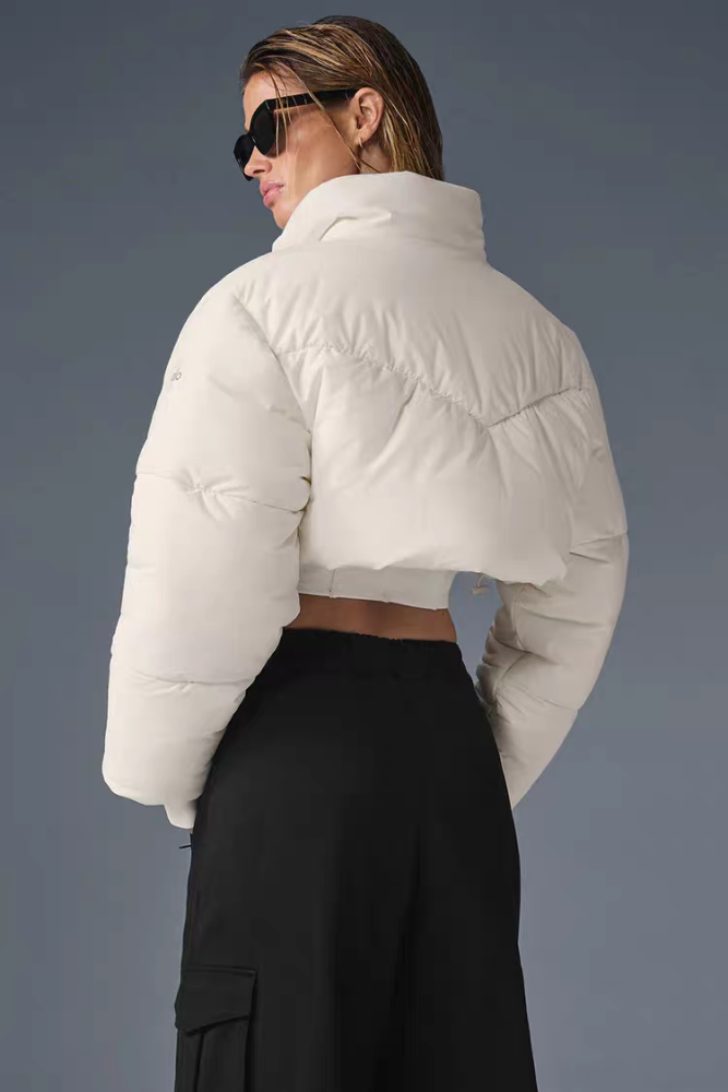 Women double-zipper down cotton coat clothes， CL88-115