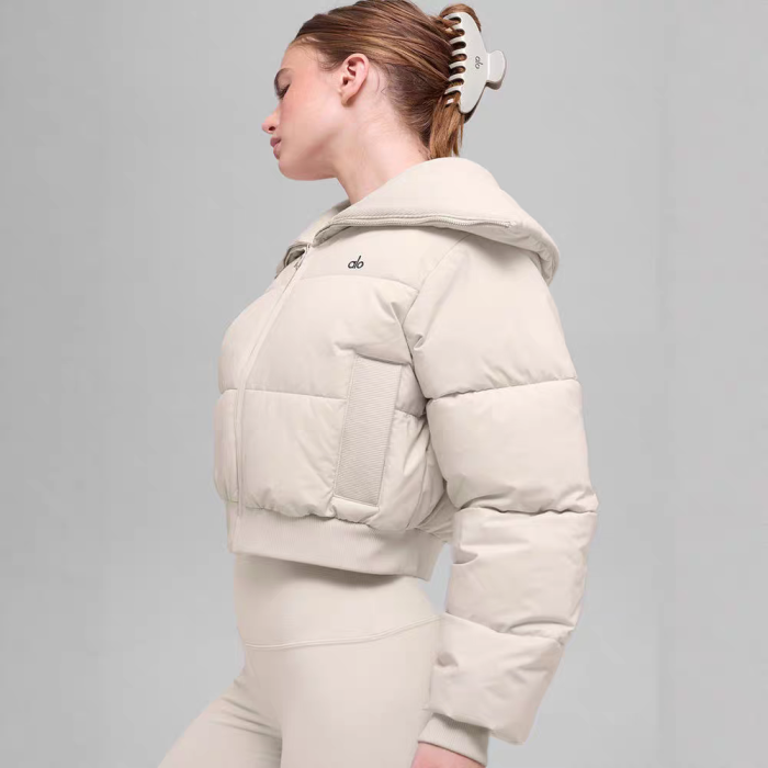 Women double-zipper down cotton coat clothes， CL88-114